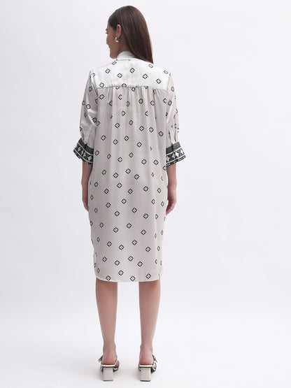 Geometric Print Tunic Dress