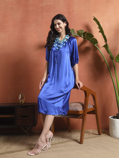 Sapphire Breeze Relaxed Fit Dress